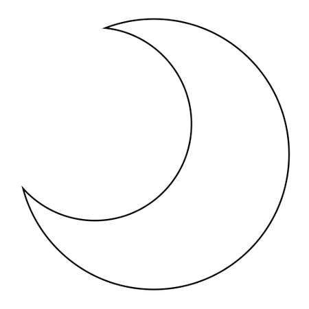 Crescent sketch stock photos and images