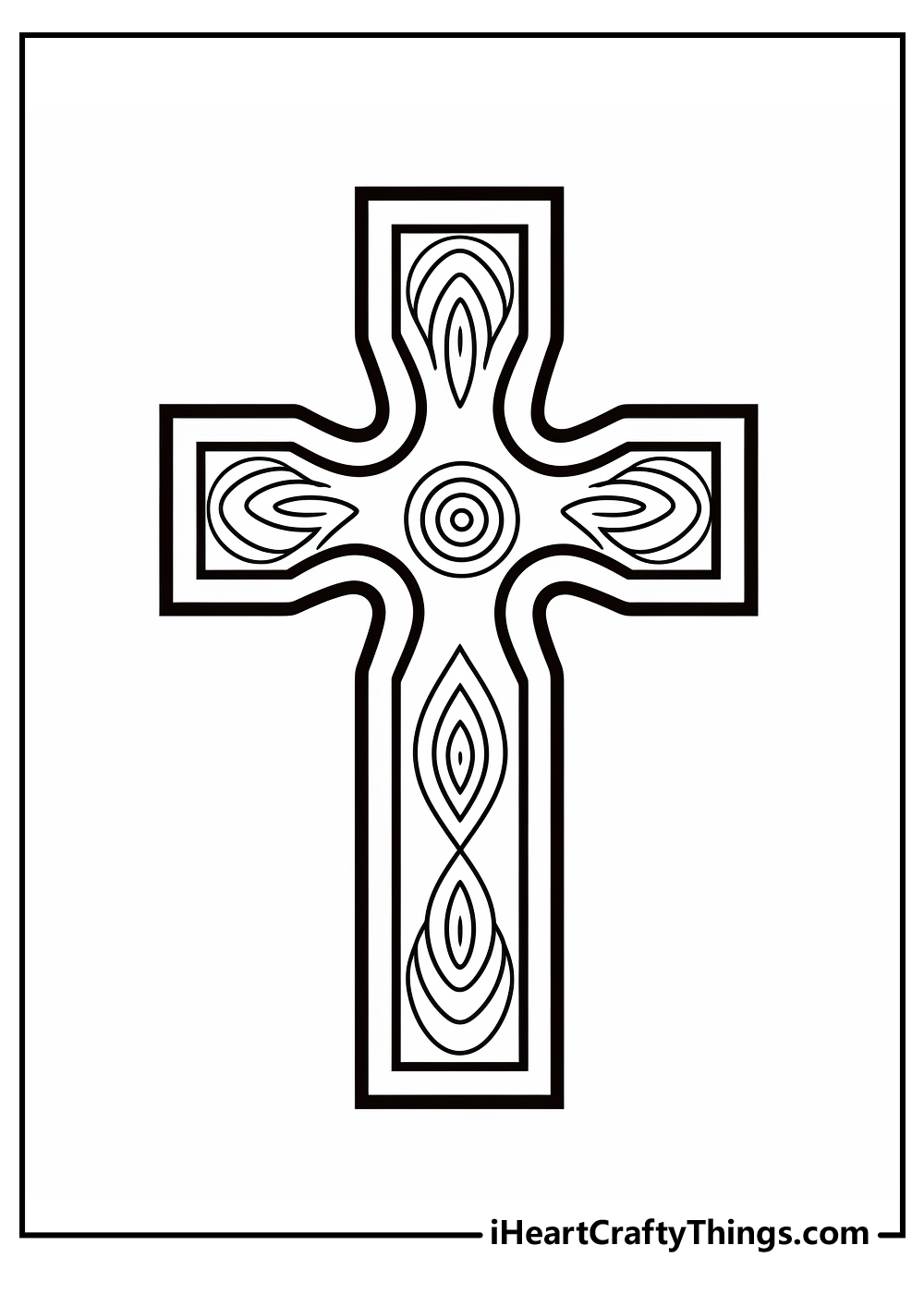 Printable cross coloring pages free printables