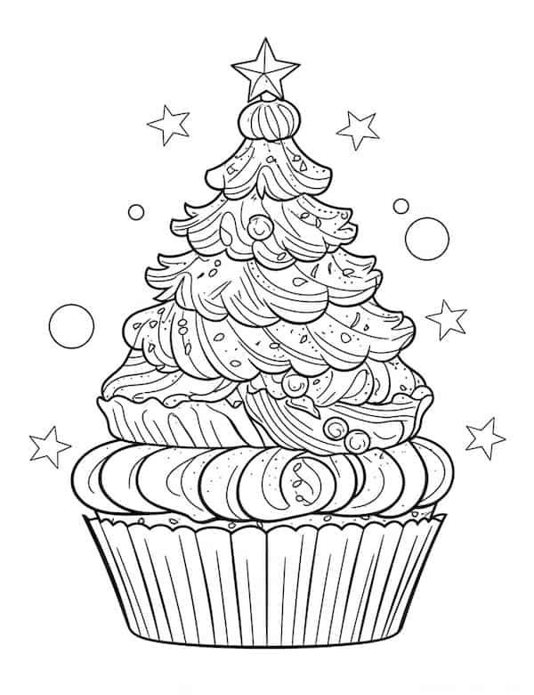 Irresistible cupcake coloring pages for kids and adults