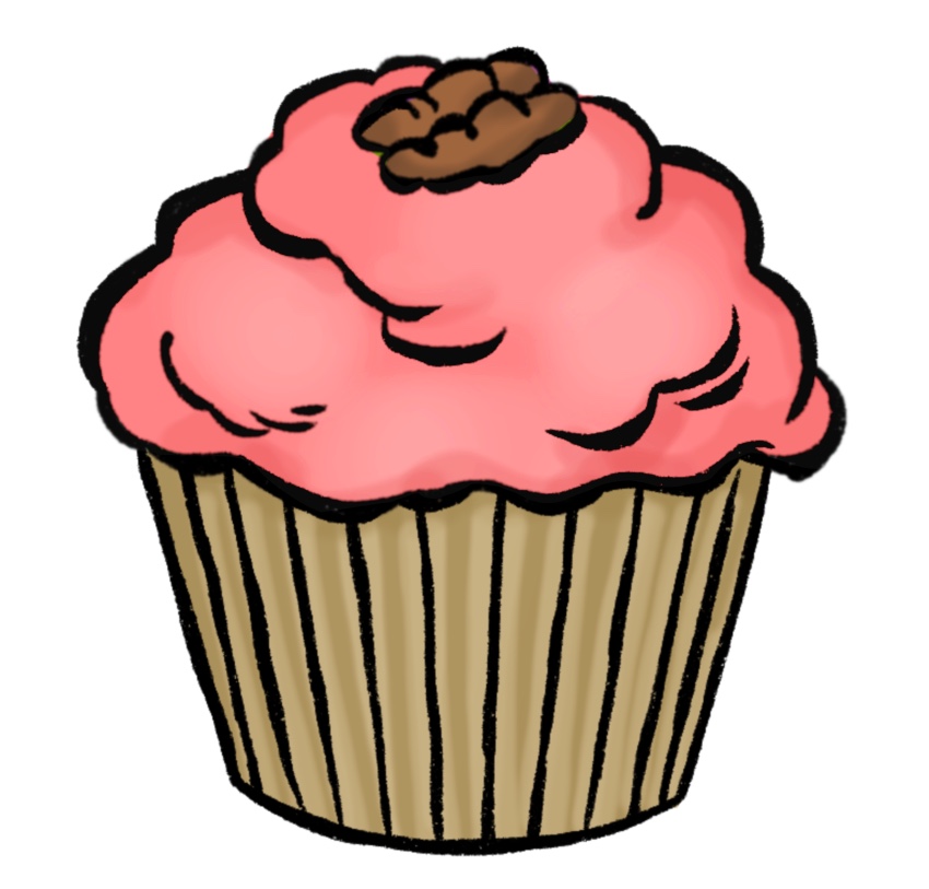 Cupcake drawing easy steps