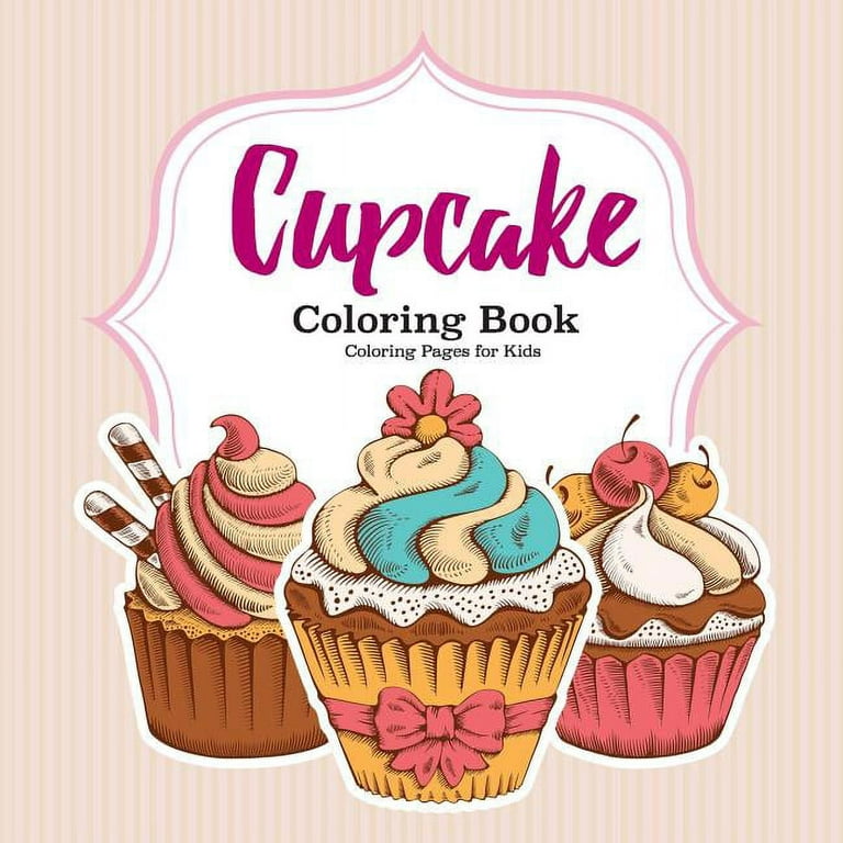 Cupcake coloring book paperback