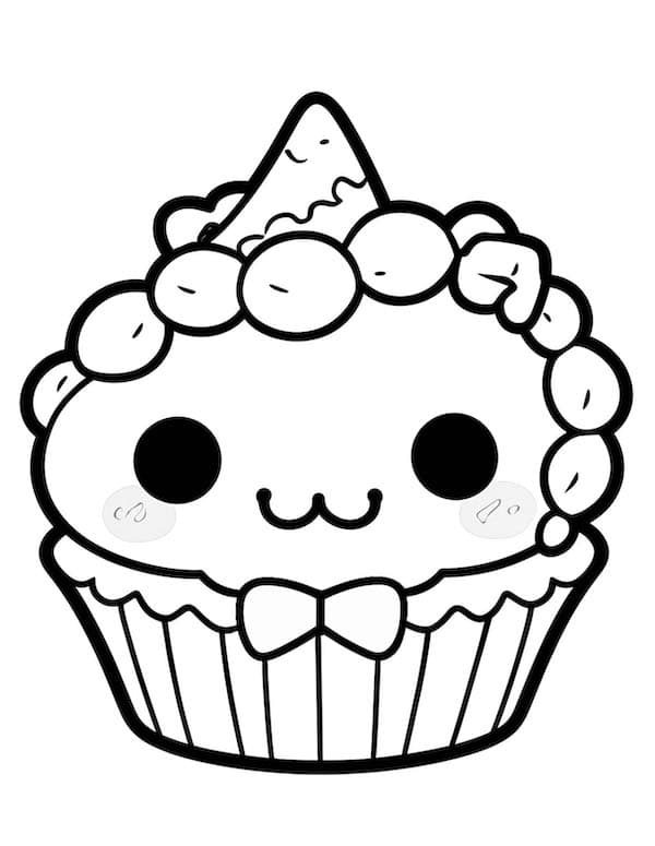 Irresistible cupcake coloring pages for kids and adults