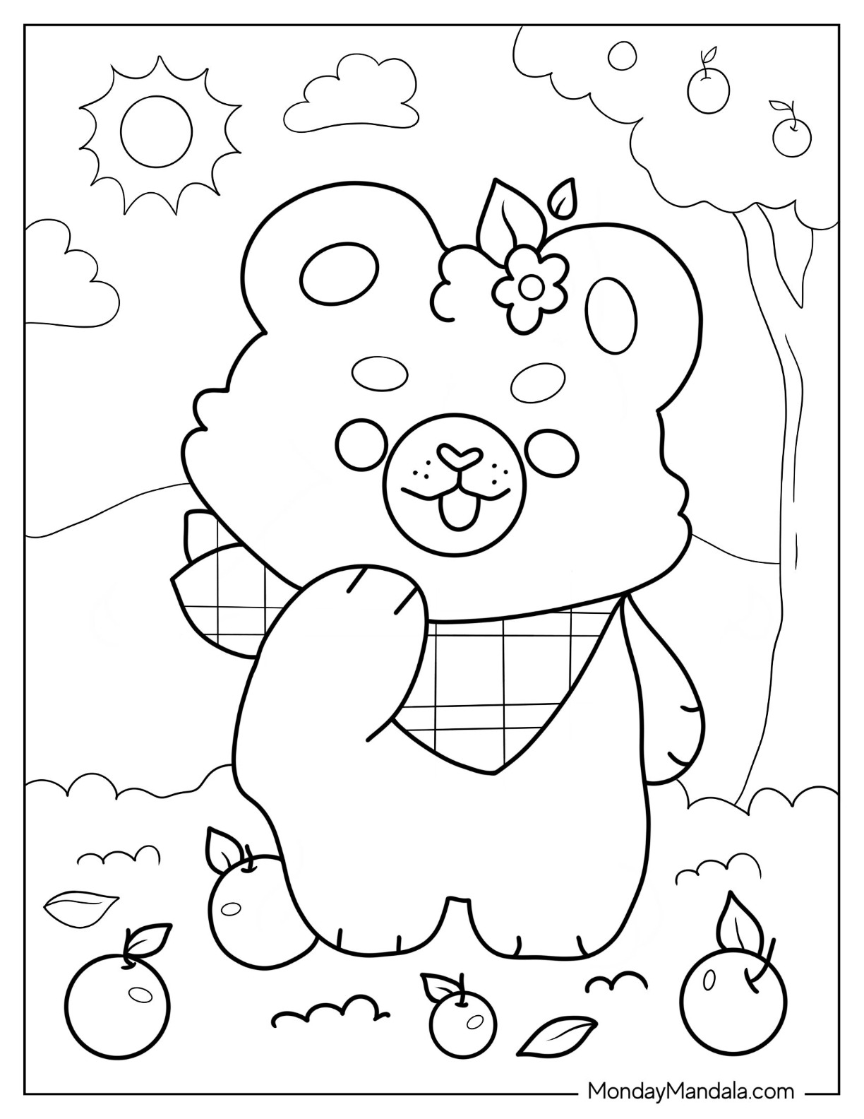 Cute coloring pages free pdf printables