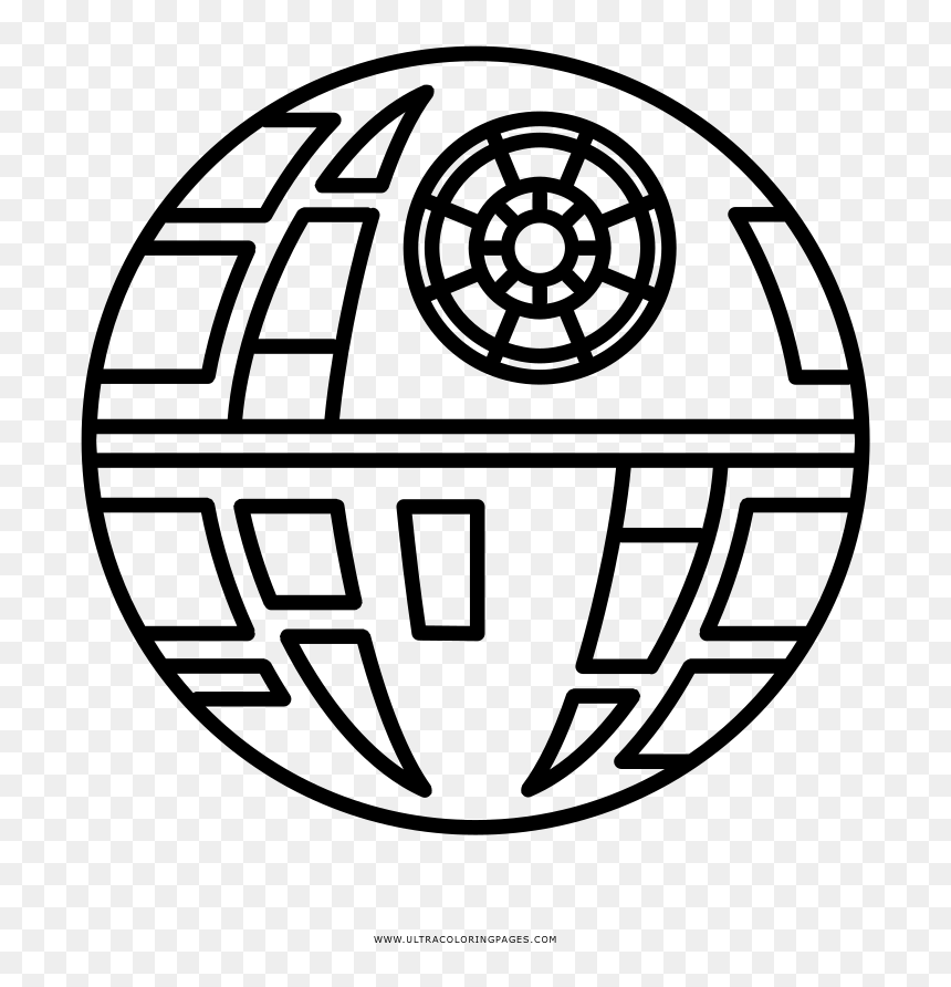 Death star coloring page