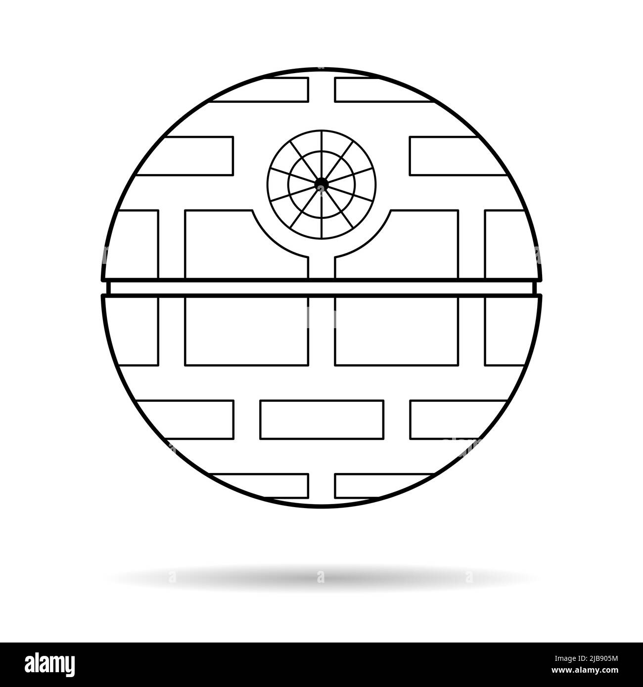 Death star star wars cut out stock images pictures