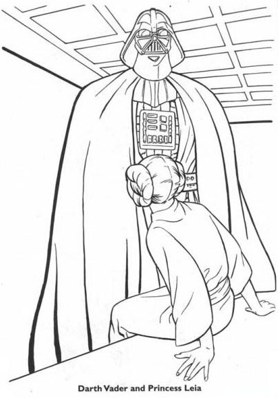 Kids under star wars coloring pages