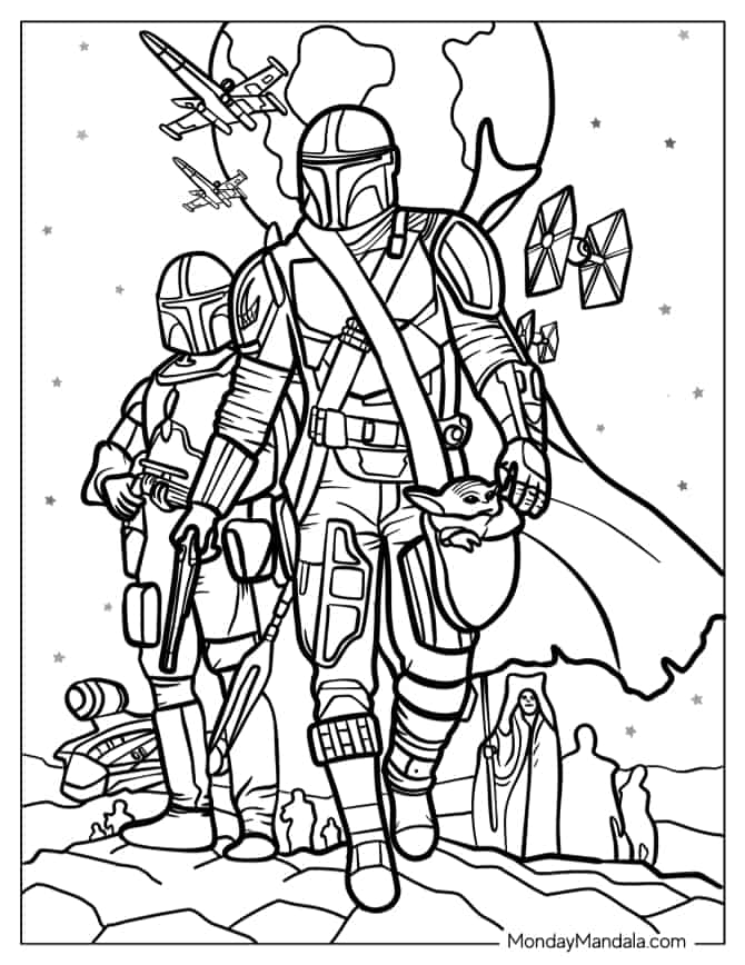 Star wars coloring pages free pdf printables