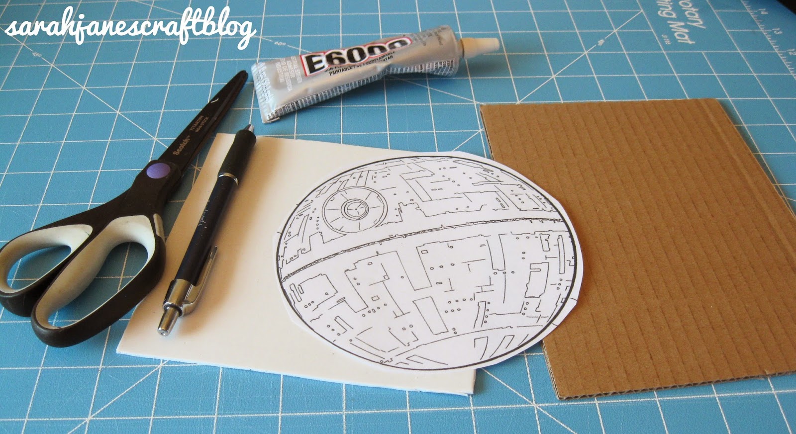 Death star fun foam impression stamp