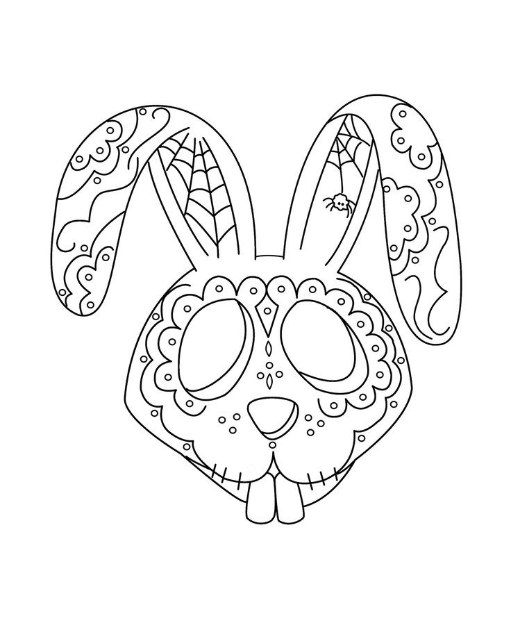 Dia de los muertos coloring pages