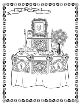 El dãa de los muertos day of the dead coloring pages tpt