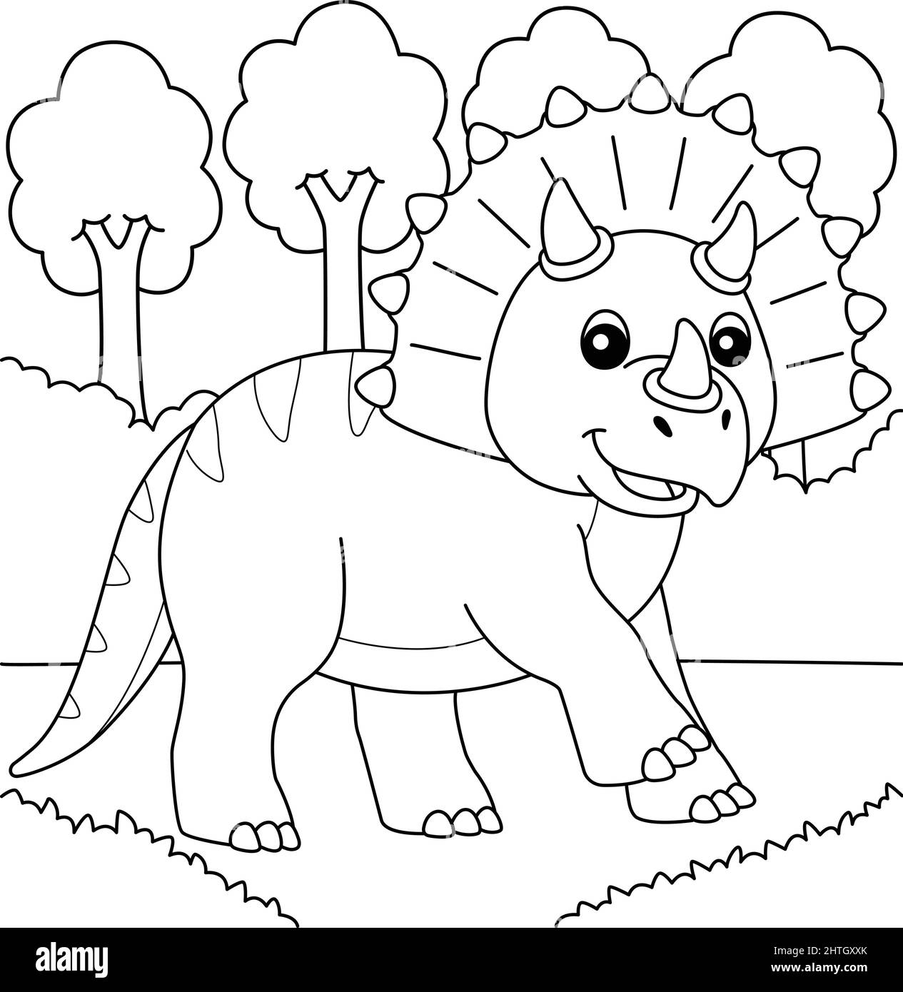 Dino coloring page hi