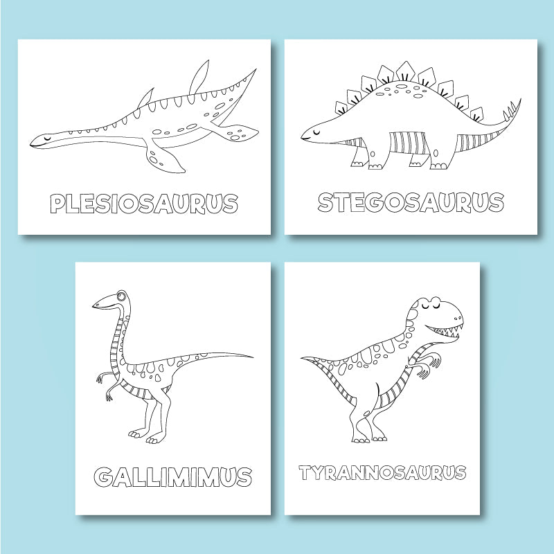 Dinosaur coloring pages for kids â simple everyday mom