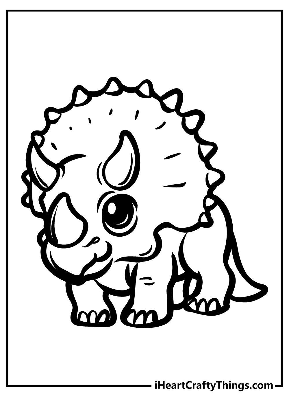 Baby dinosaur coloring pages free printables