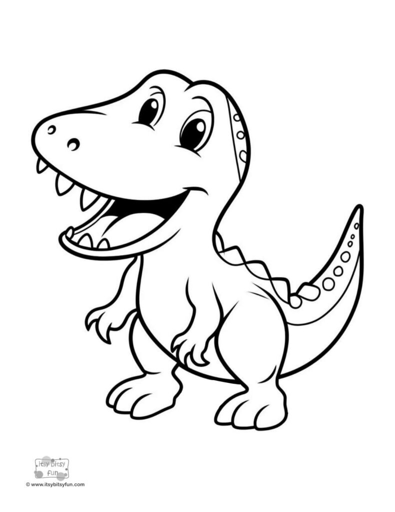 Free printable dinosaur coloring pages