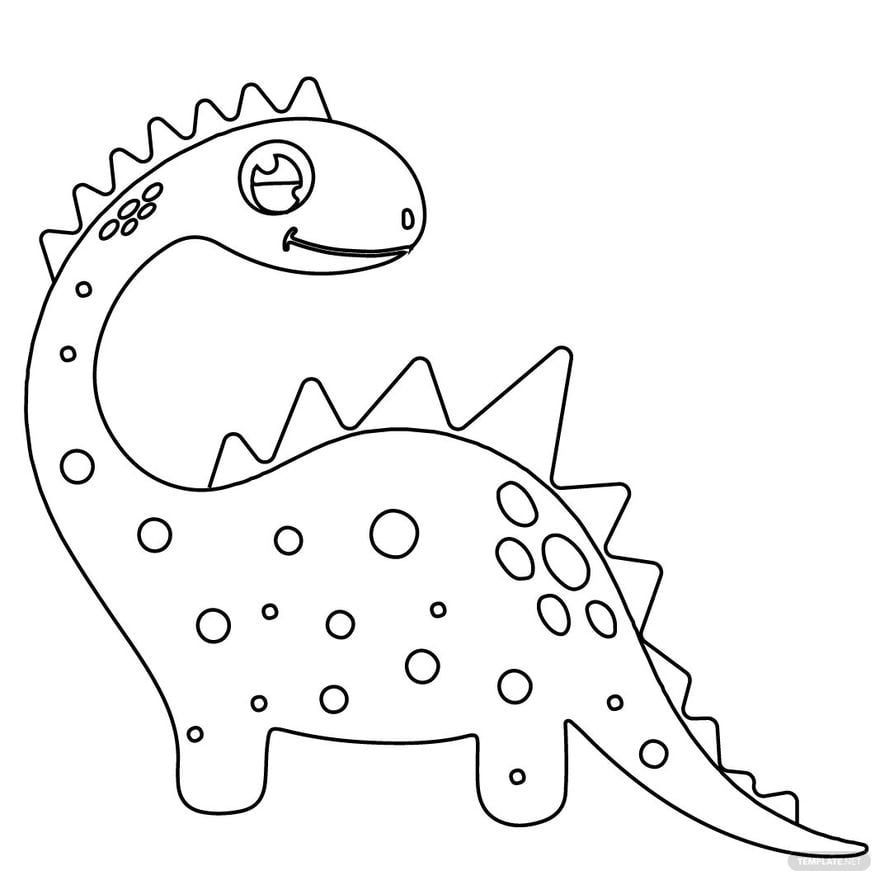 Free dinosaur coloring pages