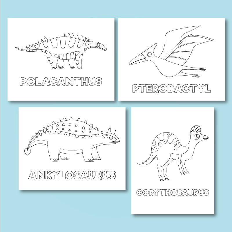 Dinosaur coloring pages for kids â simple everyday mom