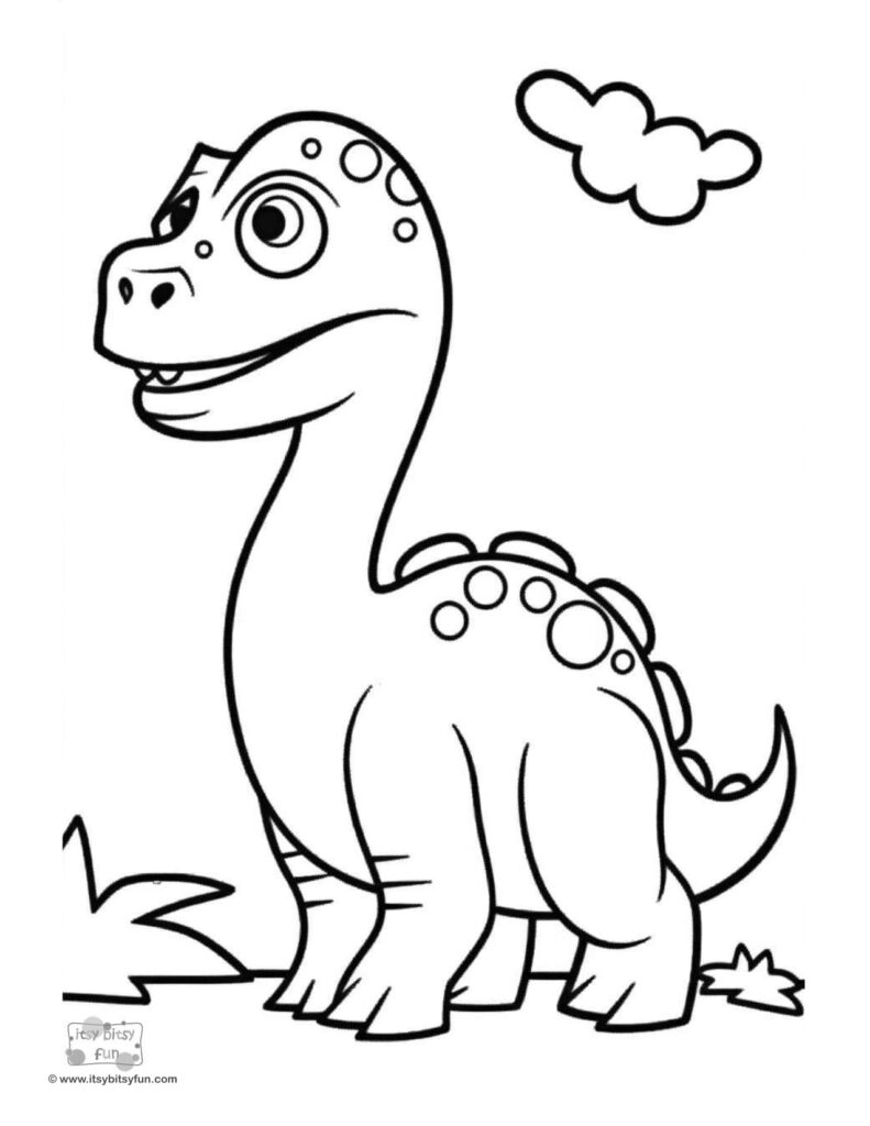 Free printable dinosaur coloring pages