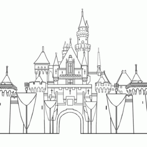 Disney castle coloring pages printable for free download