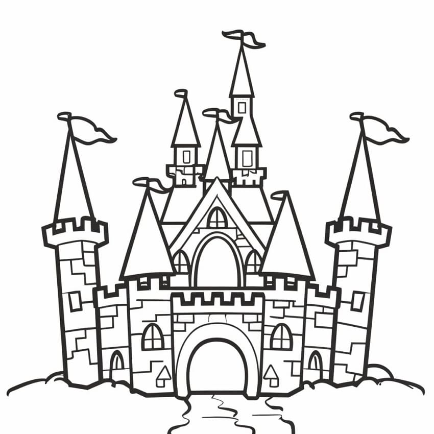 Castle coloring pages