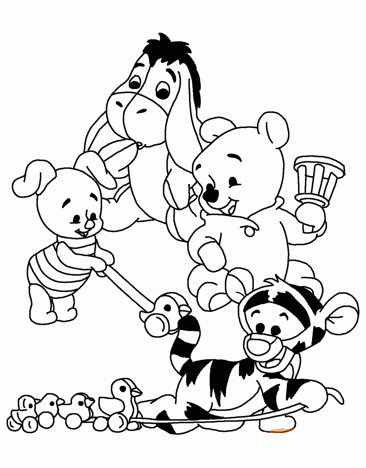 Cute disney babies coloring pages free printable sheets for kids