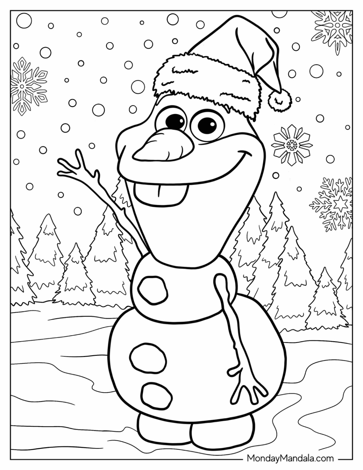 Disney christmas coloring pages free pdf printables