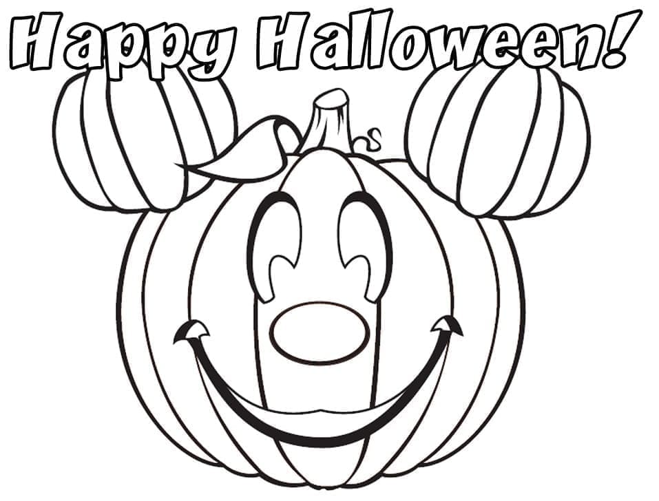 Disney halloween coloring pages