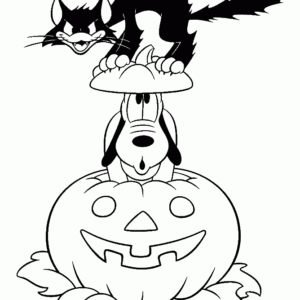 Disney halloween coloring pages printable for free download