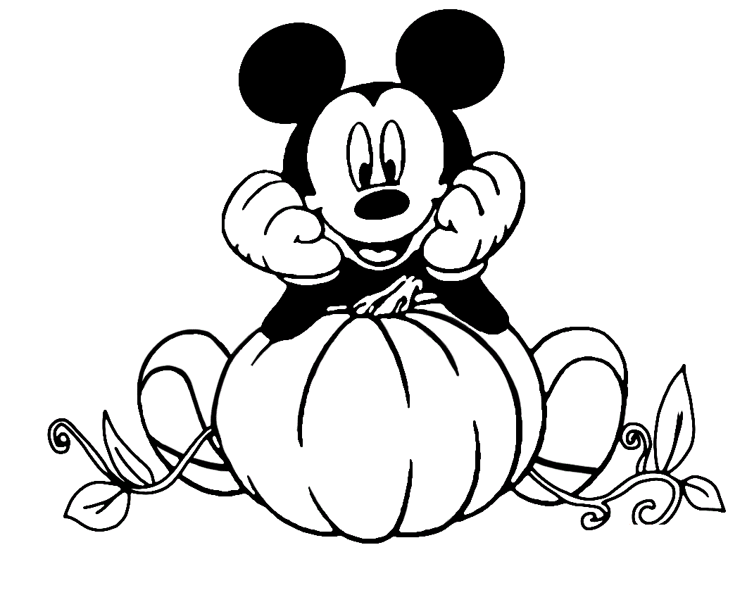 Disney halloween coloring pages