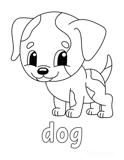 Coloring pages dog coloring pages