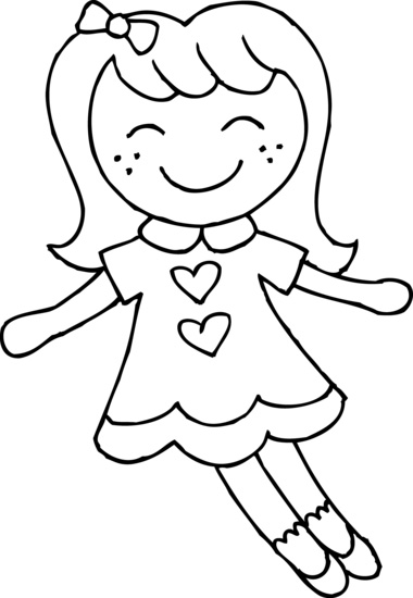 Doll coloring pages