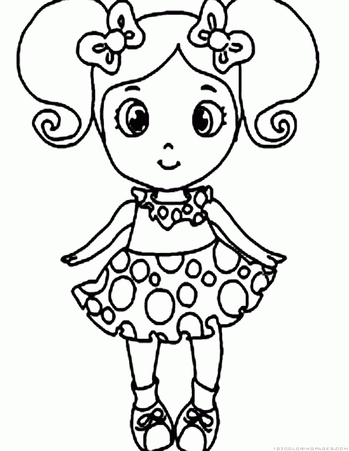 Doll coloring pages