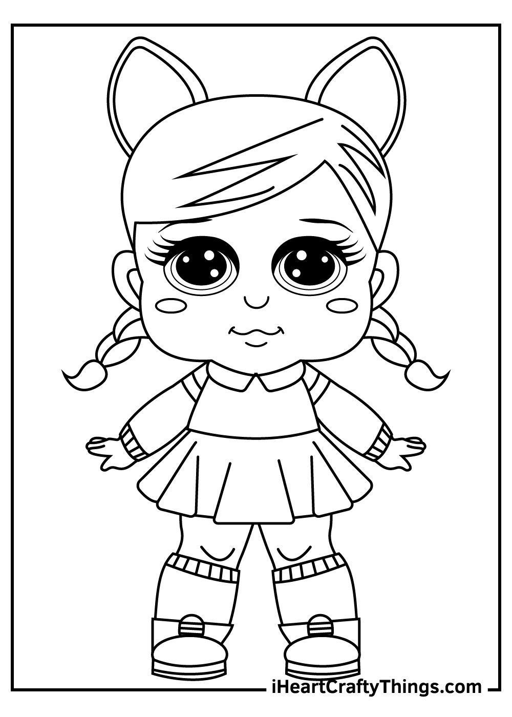 Dolls coloring pages free printables