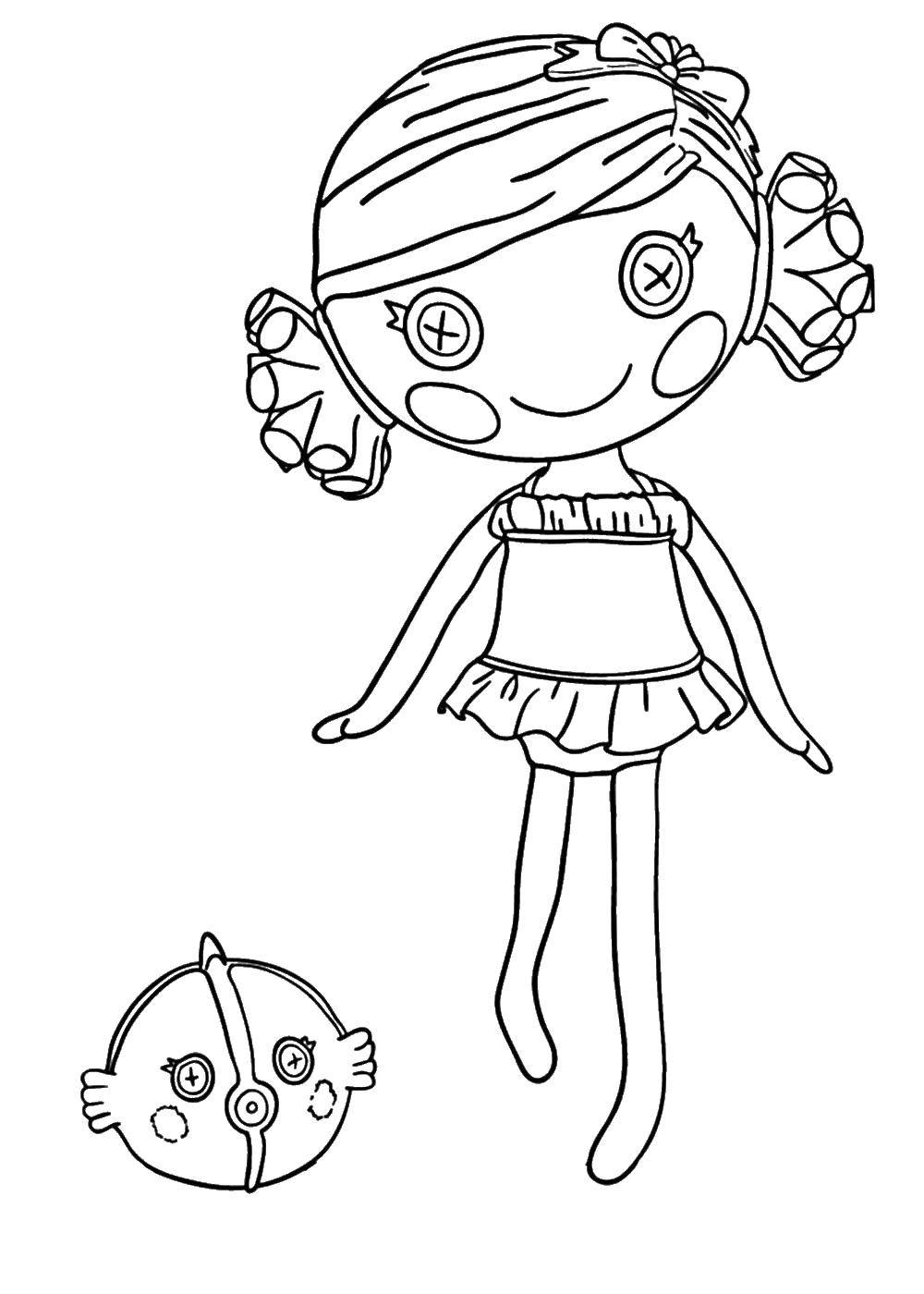 Online coloring pages coloring page simple doll coloring download print coloring page