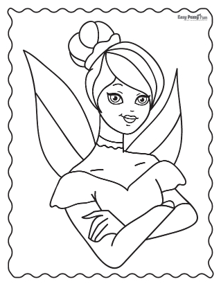 Fairy coloring pages