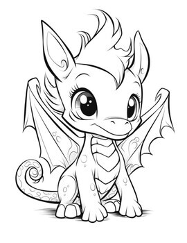 Unique dragons coloring pages for kids dragons coloring book for kids