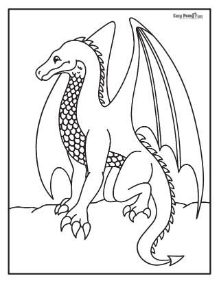 Dragon coloring pages