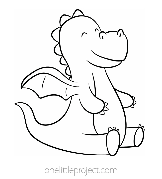 Free dragon coloring pages printable coloring pages of dragons