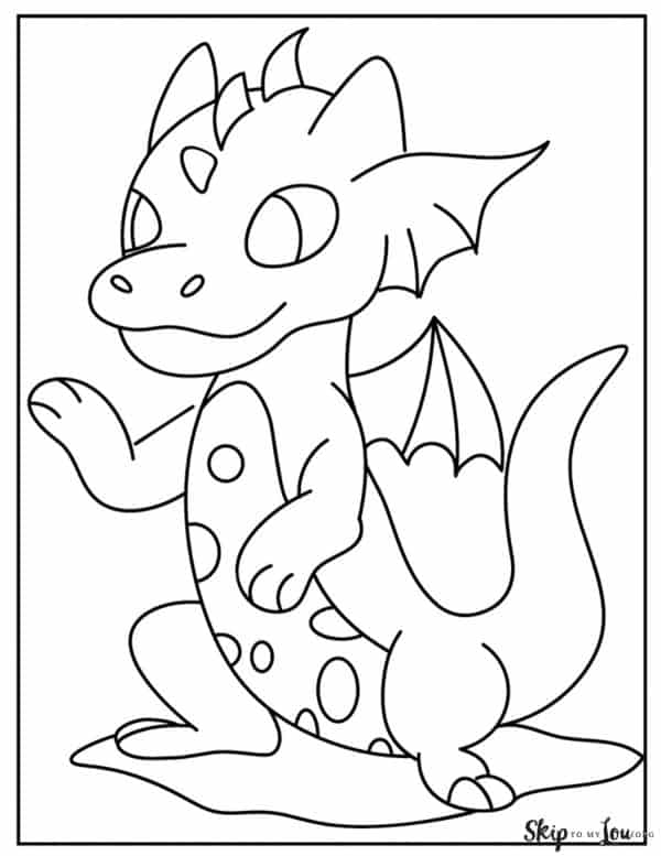 Dragon coloring pages skip to my lou