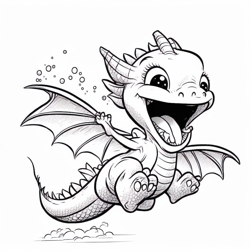 Dragon coloring pages