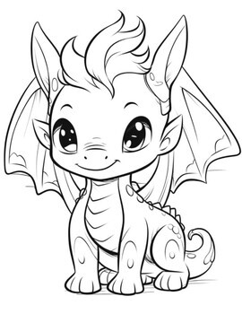 Unique dragons coloring pages for kids dragons coloring book for kids