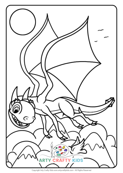 Dragon coloring pages