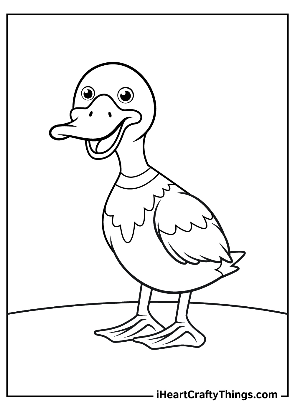 Duck coloring pages free printables