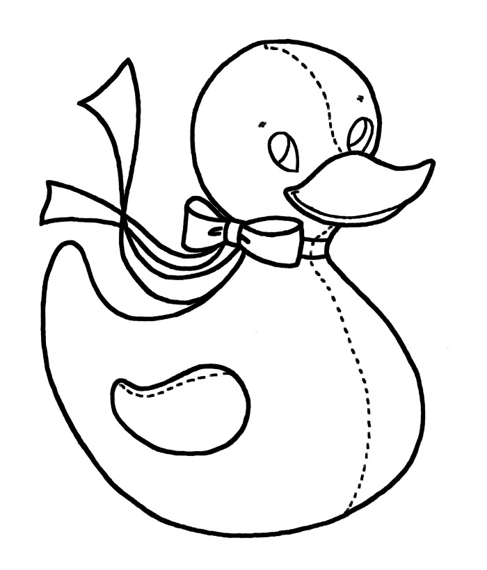 Duck shape s crafts and colouring pages