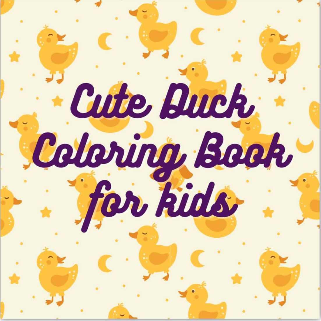 Cute ducks coloring book for kids cute and simple duck coloring pages for child made by teachers