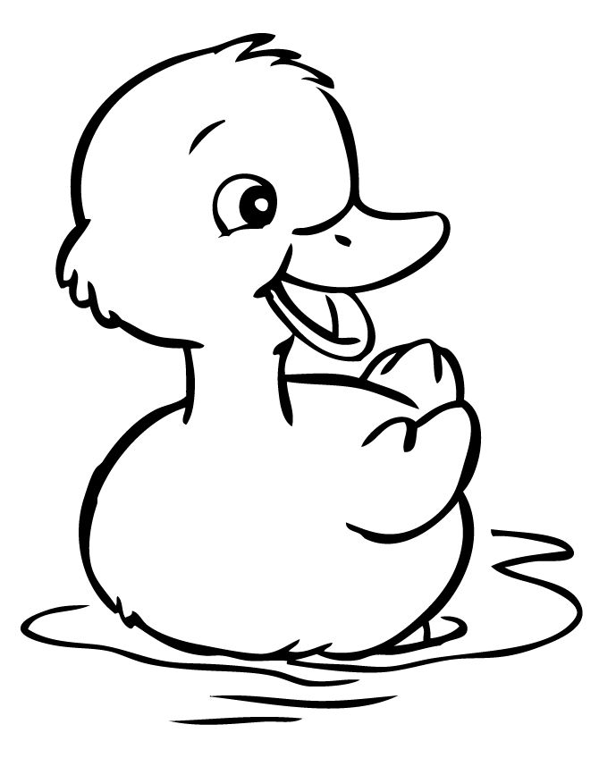 Duck coloring pages