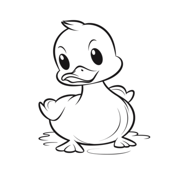 Easy duck outline png transparent images free download vector files