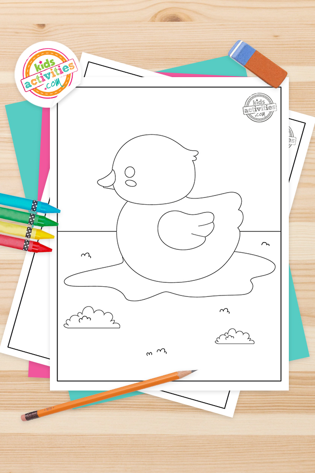 Free printable duckling duck coloring pages kids activities blog