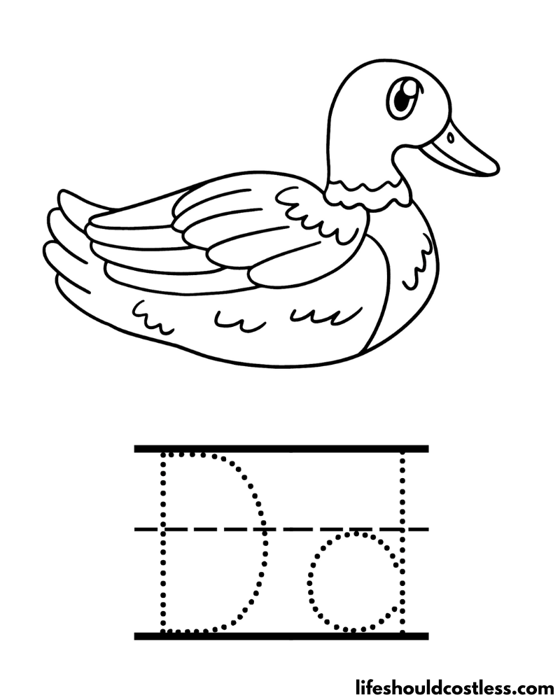 Duck coloring pages free printable pdf templates