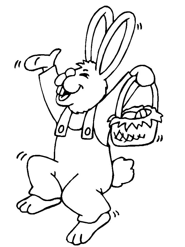 Places for free easter bunny coloring pages