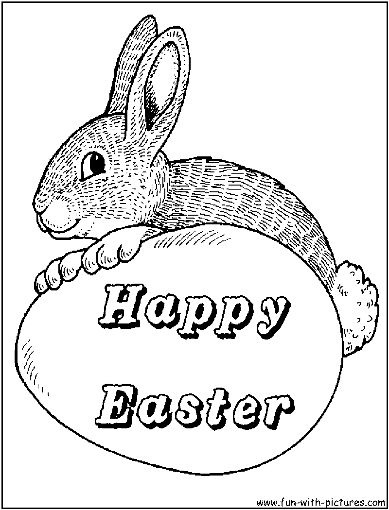 Places for free easter bunny coloring pages